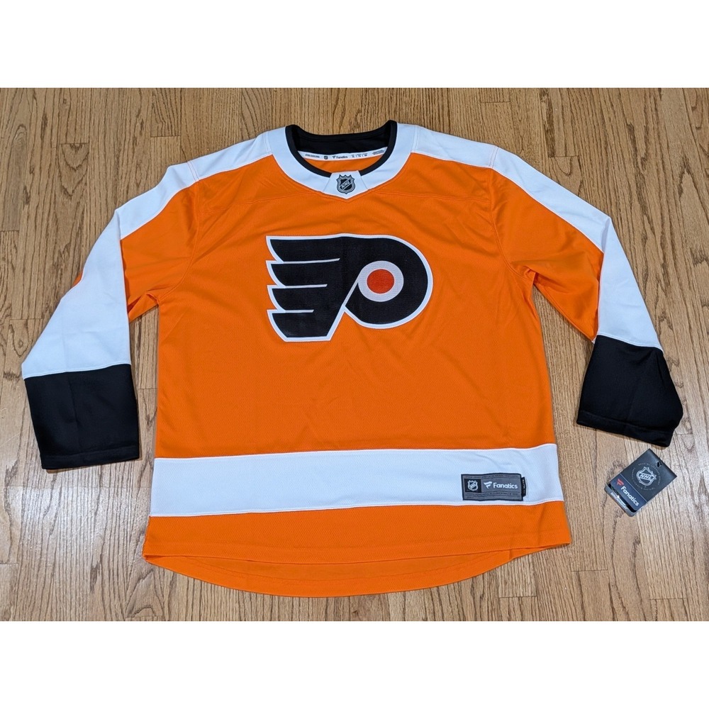 Fanatics Breakaway Jersey Authentic Philadelphia Flyers NHL Hockey Men's Sz 5XL